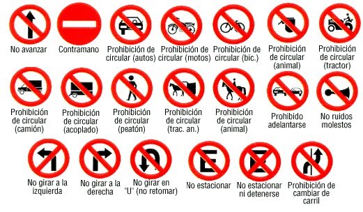 señales de prohibicion